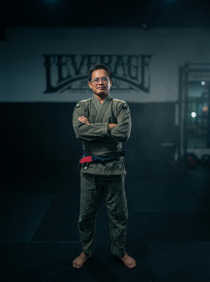Prof. Marwan, black belt coach at Leverage BJJ Kuala Lumpur